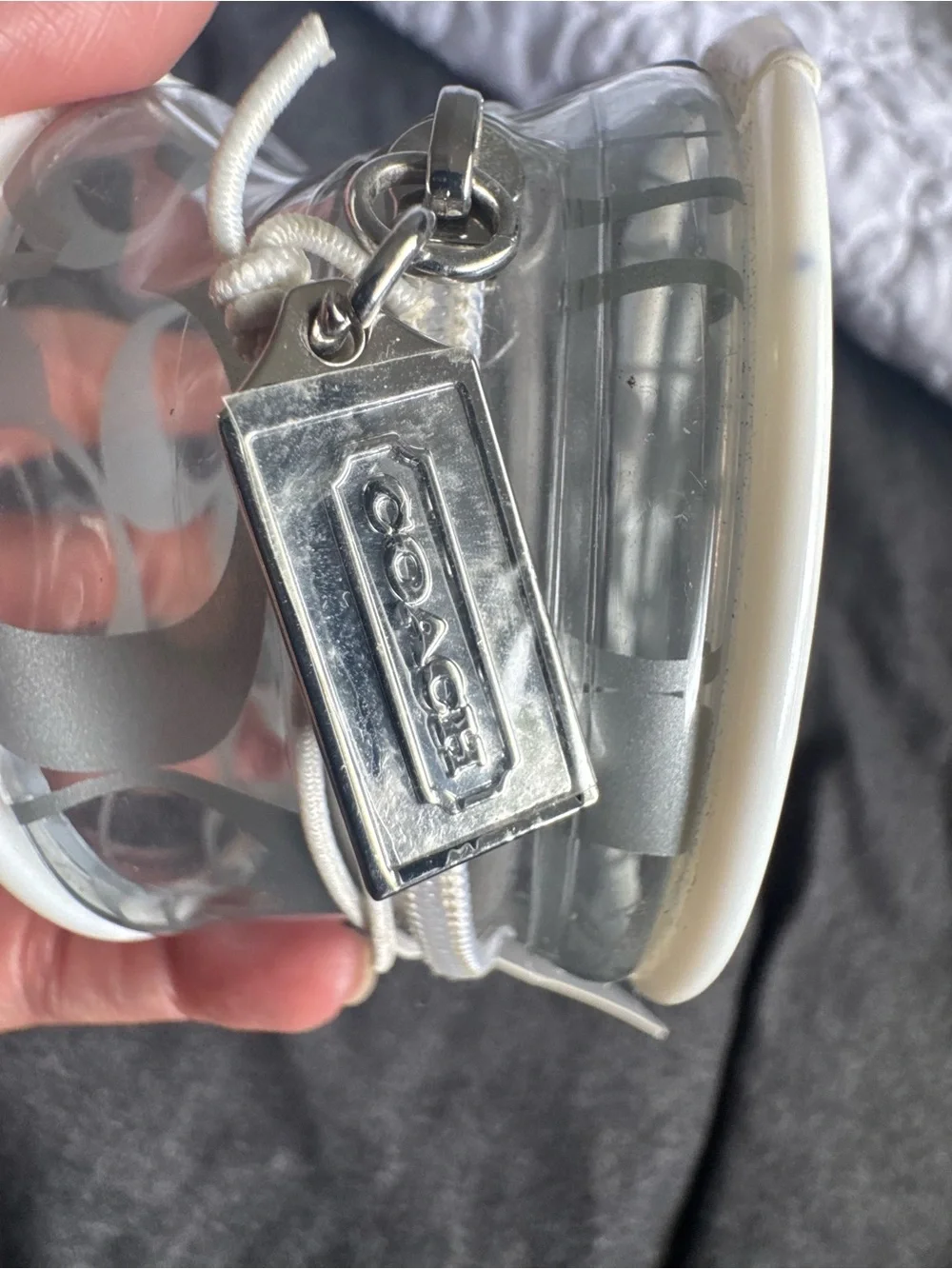 Coach RARE Y2K Round Mini Key Coin Pouch New With Tags